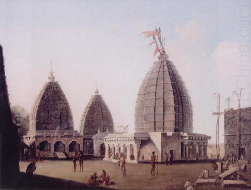 A Group of Temples at Deogarh,Santal Parganas Bihar, unknow artist